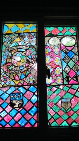 other shot of stained-glass at day