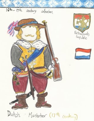 Netherlands- Dutch infantry musketeer