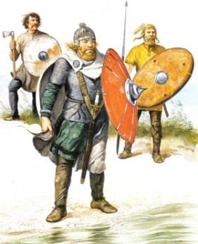 Germanic Frisian warriors