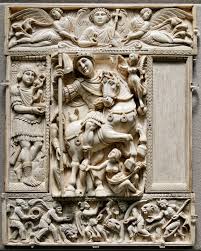 Byzantine carved diptych art