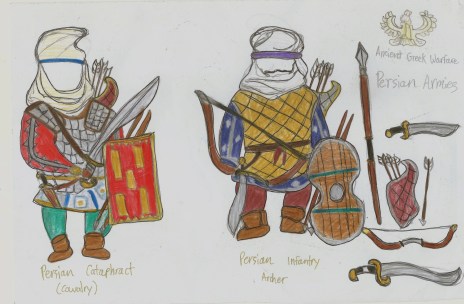 my sketch of Persian warriors 