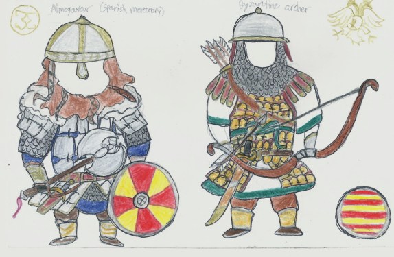 Byzantine units- Almogavar and archer 