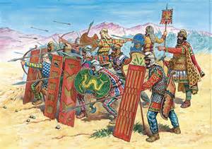 Persian Immortals in phalanx formation 