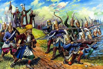 Janissaries in battle 