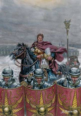Germanicus leading his forces