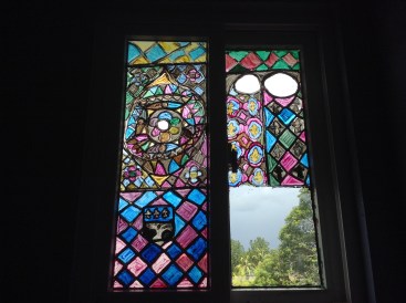 Starting off the window painting 