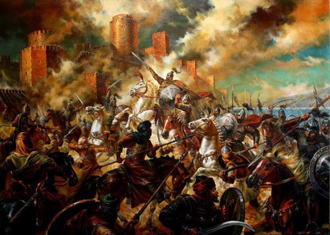 tervel-leads-the-bulgars-on-an-attack-on-the-arab-forces-besieging-constantinople-by-vasil-goranov