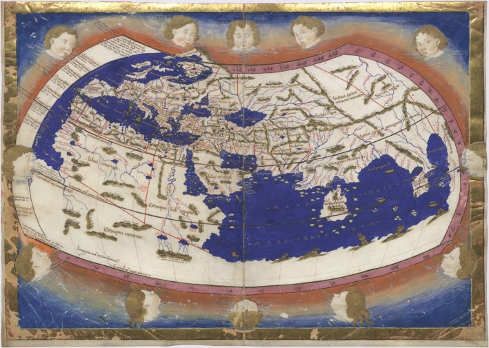 Ptolemy_Cosmographia_1467_-_world_map
