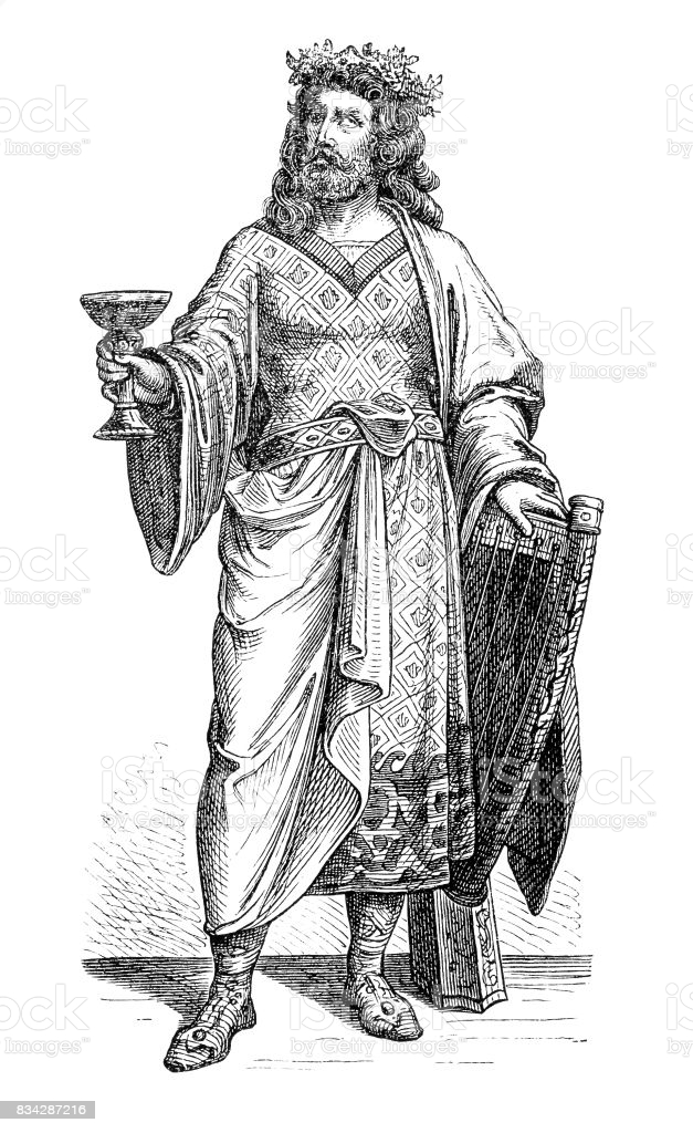 illustration of a Alboin (before 526-572/573), Lombard king