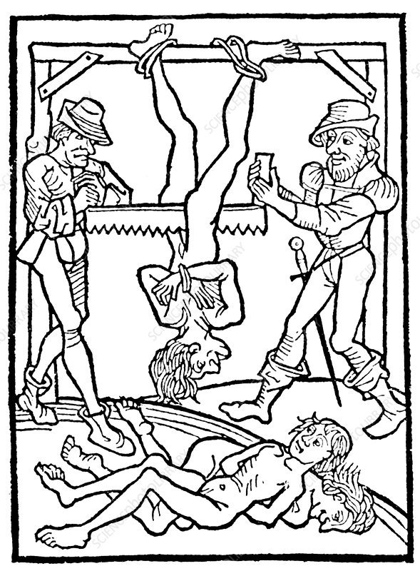 Medieval Execution, Death by Sawing, 1474