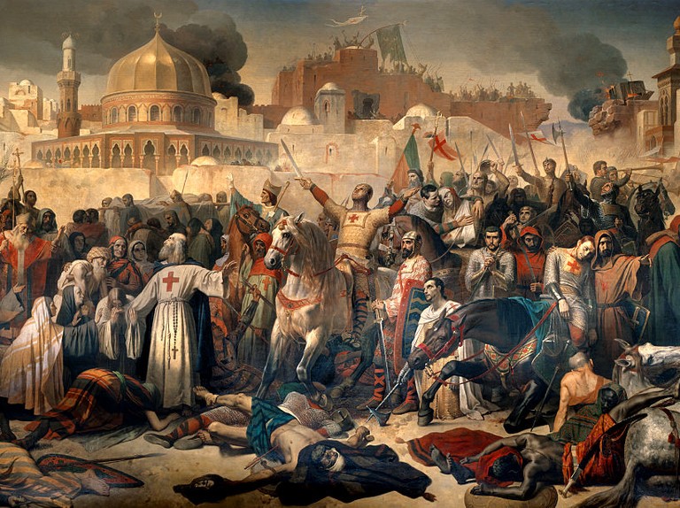 Taking of Jerusalem by the Crusaders by Emile Signol