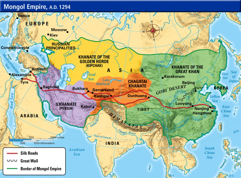 MONGOL+EMPIRE+MAP