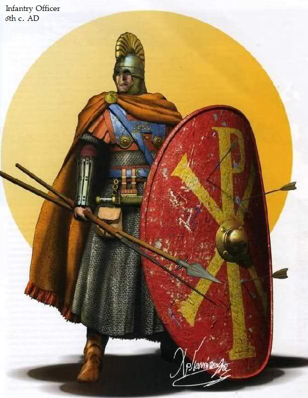 Byzantine infantry officer 6th century