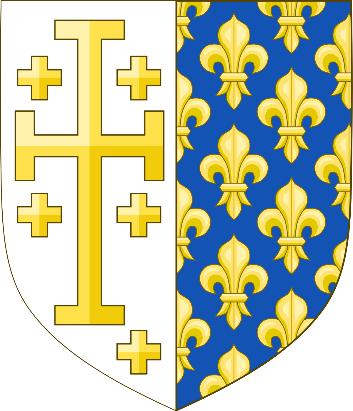 1200px-Coat_of_Arms_of_Charles_I_of_Anjou_(per_pale_Jerusalem_and_France_Ancient).svg